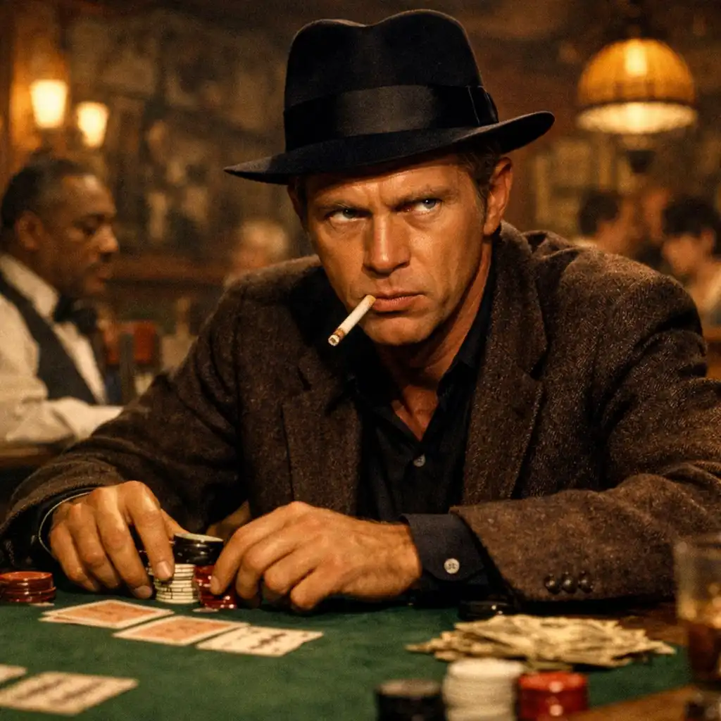 The Cincinnati Kid – Steve McQueen przy stole do pokera